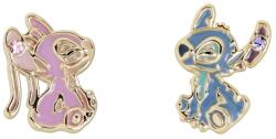 Disney Aranyozott aszimmetrikus fülbevaló Angel and Stitch EF01504YRML. PH