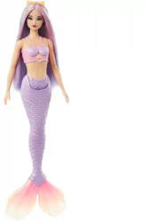 Mattel Barbie sellő baba lila hajjal és uszonnyal (HRR06) - morzsajatekbolt
