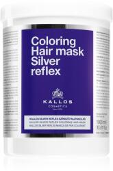Kallos Coloring Hair Mask Silver Reflex Masca de par neutralizeaza tonurile de galben 1000 ml