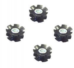 Author Kormánycsőbe csillag (rózsa) ALU. villához 1 (22, 2mm), FEKETE