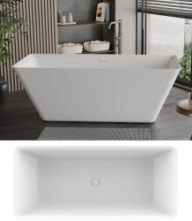 Niagara Wellness LIZA matt fehér szabadonálló kád