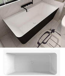 Niagara Wellness ILDA-R matt b&w szabadonálló kád