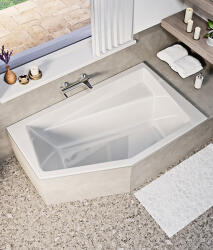 Niagara Wellness Vesper slim 160×100 aszimmetrikus kád (jobbos vagy balos)