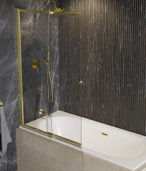 Besco EASY SLIDE GOLD 2-részes csúszó kádparaván 100x150