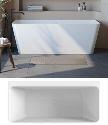 Niagara Wellness GERDA matt fehér szabadonálló kád