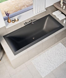 Niagara Wellness Petra lux slim 170×80 matt antracit egyenes kád