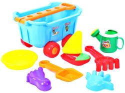 MALPLAY Homokozókészlet tárolókocsiban