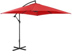 UNIPRODO Lámpa formájú napernyő - Piros - négyszögletes - 250 x 250 cm - dönthető (UNI_UMBRELLA_SQ250RE_N)