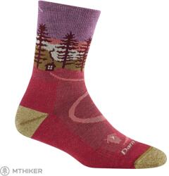 Darn Tough NORTHWOODS MICRO CREW MIDWEIGHT WITH CUSHION női zokni, cranberry (L)