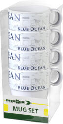 Brunner Mug Set Blue Ocean bögre készlet fehér/fekete
