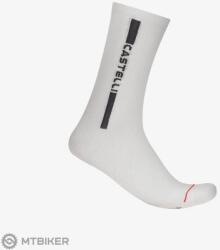 Castelli LINEA LOGO 15 zokni, fehér/fekete (L/X)