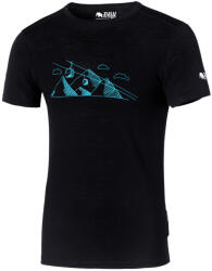 Zulu Merino 160 Short Cableway Comfy férfi póló M / fekete