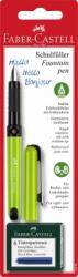 Faber-Castell Stilou scolar blister vario cu 6 cartuse Faber-Castell FC149898 (FC149898)