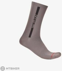 Castelli LINEA LOGO 15 zokni, földszürke/belga kék (L/X)