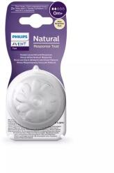 Philips Natural Response etetőcumi 0hó+ 2 lyukú 2x