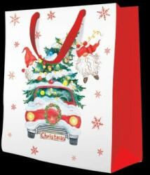  PAW Christmas Gnomes with a tree papír ajándéktáska large 26, 5x33, 5x13cm (5906360525717)