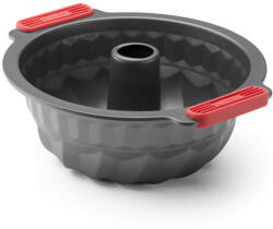 Lékué Forma de copt chec Lekue 1009476, Ø26, 5 cm, Acoperire ceramica antiaderenta, Otel carbon, +4°C / +240°C, Negru/rosu (1009476)