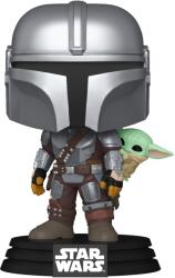 Funko Figurină Funko POP! Television: The Mandalorian - The Mandalorian with Grogu #818 (111458) Figurina