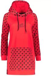 Altisport Prémium női funkcionális hosszabbított pulóver ALTISPORT VOJ/ALW048MI03 PIROS ÉS FEKETE méret: XS