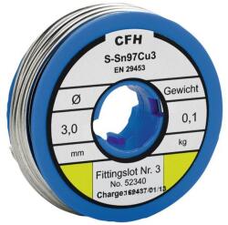 CFH Aliaj de lipit CFH WL 340, cositor pentru lipire moale, diametru 3 mm, 100 g