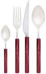 Casa Bugatti 24 darabos evőeszközkészlet, Casa Bugatti, Mediterra, piros