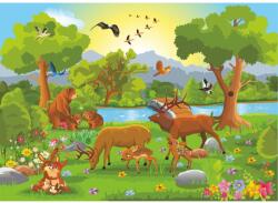 Blueback MAT Erdei állatok tapéta, gyerekrajzok2, 350 x 200 cm (BBIMG6971)
