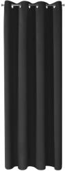 Eurofirany Függöny NERISA 140 x 250 cm Eurofirany gyűrűk fekete (461507)