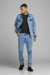 JACK & JONES Jack & Jones, Kerek nyakú organikuspamut póló, Fekete, S (12156101-BLACK-S)