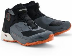 Alpinestars CR-X Drystar motoros cipő fekete-sötétszürke-narancssárga