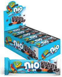 Nio Loos Nio gabonapehely-szelet 23g kakaós keksszel és fehér bevonóval Loops