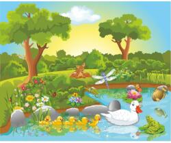 Blueback MAT Erdei állatok tapéta, gyerekrajzok5, 250 x 200 cm (BBIMG6854)