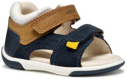 GEOX Sandale copii, băieți, cu velcro, Sandal Zapito, bleu-maron, 22/26 albastru închis/caramel (145887)