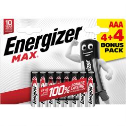 Energizer Alkaline Max AAA elemek, 8 db