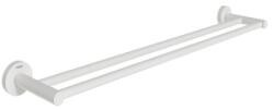 RAVAK Kona KN 320.10WHM dupla törölközőtartó 60 cm, matt fehér (RAV-X07P1317)