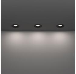 EGLO 902274 - 3 db-os SALABATE fürdőszobai süllyesztett LED lámpakészlet, 4, 9W/230V, átm. 8, 8cm, IP65, fekete 902274 (EG902274)