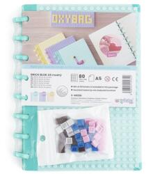 KARTON P+P Spirálfüzet vonalas OXY lego design A/5 80 lapos kék (3-40226) - vectraline