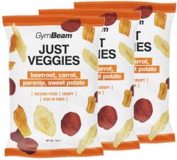 GymBeam - Just Veggies - Zöldség Chips Mix - 3 X 75 G