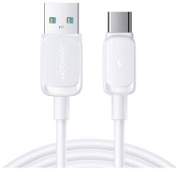 JOYROOM adatkábel, usb - type-c, 3a, gyorstöltő, 120cm, törésgátló, fehér (S-AC027A14_1.2M_WHITE)