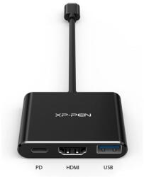 XP-PEN 3-in-1 adapter - ACW01 (Bemenet: USB-C, Kimenet: USB-C PD: 60W/HDMI/1x USB3.0) (ACW01)