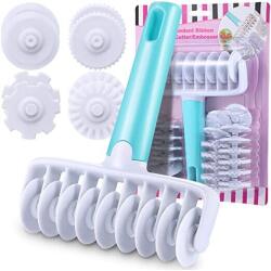 Cake Land Többfunkciós sodrófa tészta vágásához, Cake Land, 4 féle forma, állítható szélesség 1, 5-12 cm, 16, 5x14x3, 5 cm (1738)