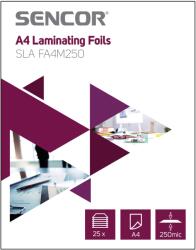 Sencor 250 mikron A4 lamináló fólia (25 db/csomag) (SLA FA4M250) (SLA FA4M250)