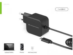 Conceptronic Univerzális Töltő adapter - OZUL04BE (USB-C, 67W, 3, 3-21V, fekete, 1, 8m) (OZUL04BE) - wincity