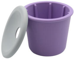 Fiboo Snack Fibeek habzsolásgátló tálka tetővel lila 9x8cm