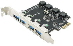 BLACKBIRD PCI-E Bővítőkártya 4xUSB 3.0 (BH1295) - wincity