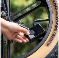 Cyclami Enlee elektromos minipumpa, nyomásmérős, akkumulátoros, 9 bar, minden szeleptípushoz, 227g, fekete