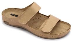 LEON 954 LEON Comfort női bőr papucs (LEON4089-bézs37)
