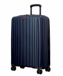 JUMP ENAIS törhetetlen sötétkék bővíthető közepes bőrönd STA20-NAVY M - taskaweb