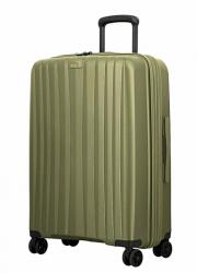 JUMP ENAIS törhetetlen olivazöld bővíthető közepes bőrönd STA20-OLIVE M - taskaweb