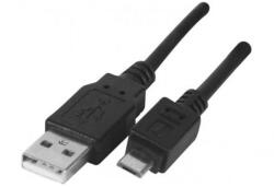  Brackton US2-AMB-0500. B USB Type-A apa - Micro USB Type-B apa 2.0 Adat és töltő kábel - Fekete (5m) (US2-AMB-0500. B) (US2-AMB-0500.B)