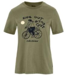 Fjällräven HOJA IVÄG T-SHIRT WOMEN Tricou cu mânecă scurtă Green L
